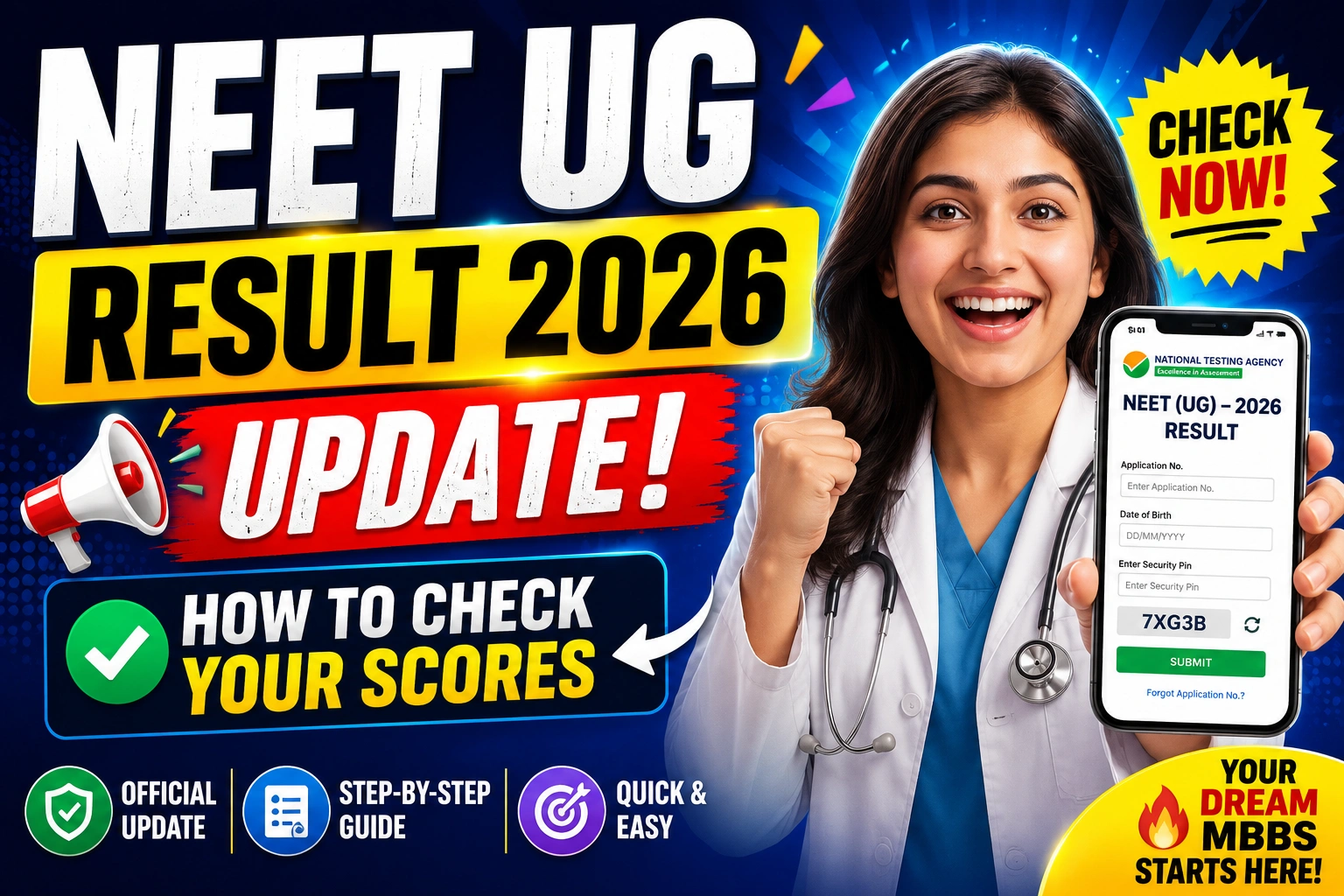 NEET UG Result 2026 Update: How To Check Your Scores